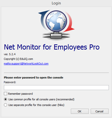Configure Employee Monitoring Console